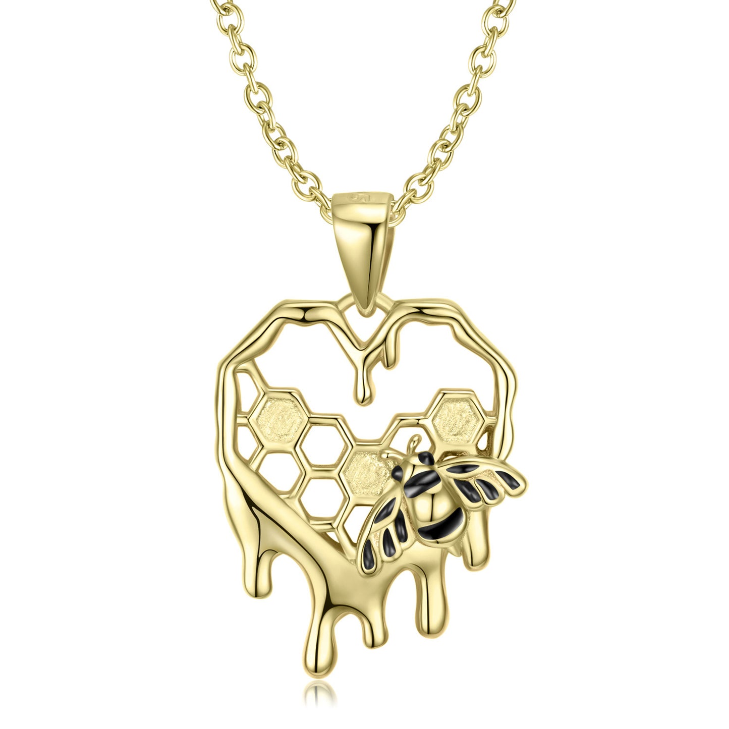 Honeycomb Gold Necklace