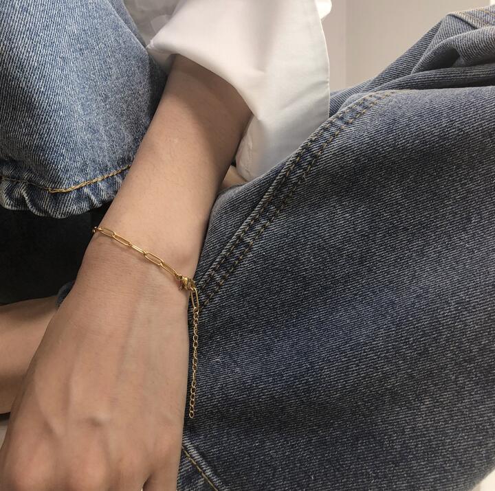Simple chain chain square brand bracelet