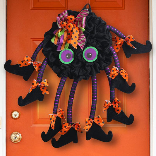 Creative Halloween Spider Door Hanging Wreath
