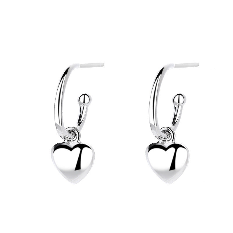 Simple Love Heart Shape Earrings