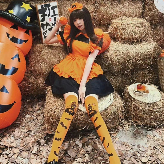 Halloween Embroidered Maid Outfit – Polyester