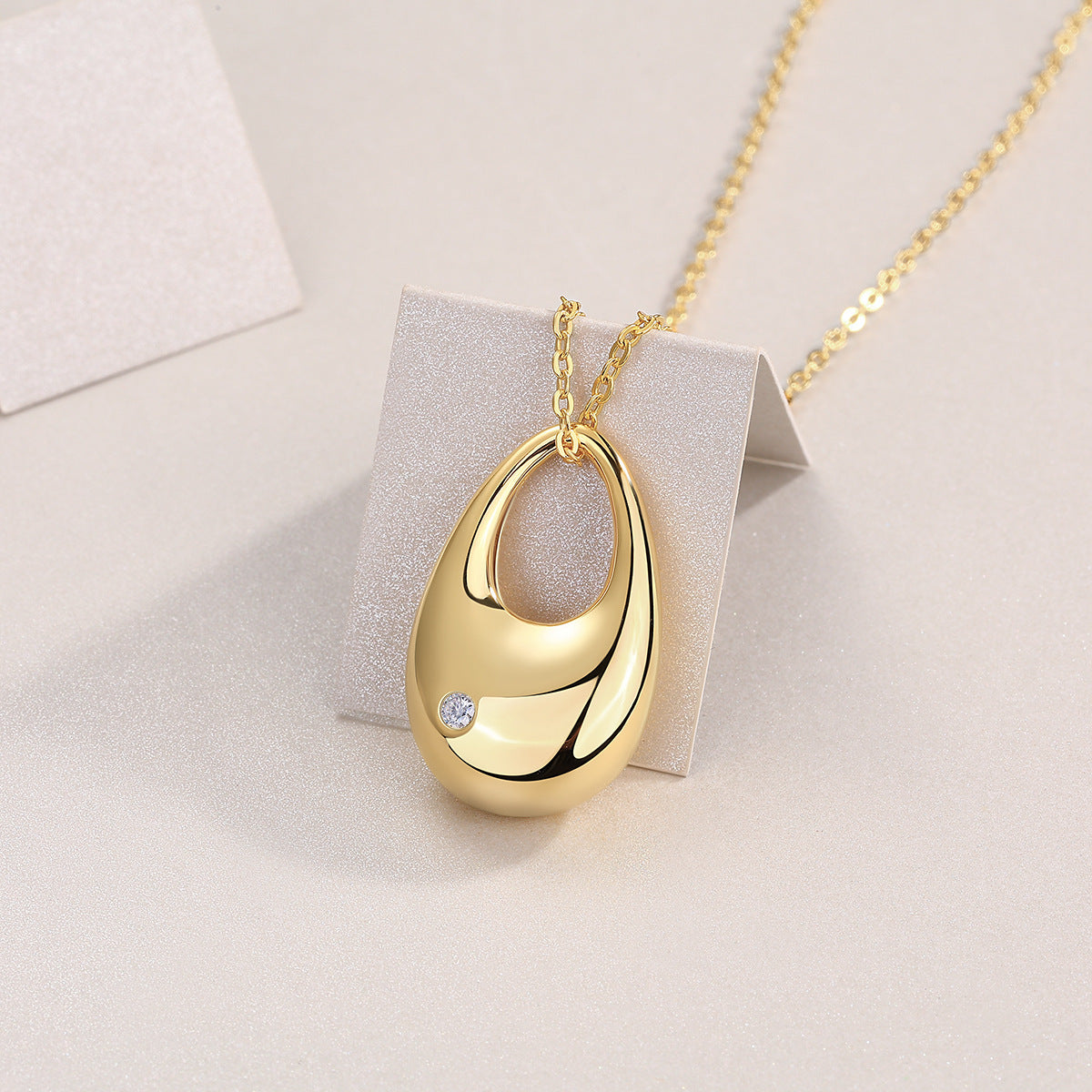 Fashion Moissanite Gold Necklace