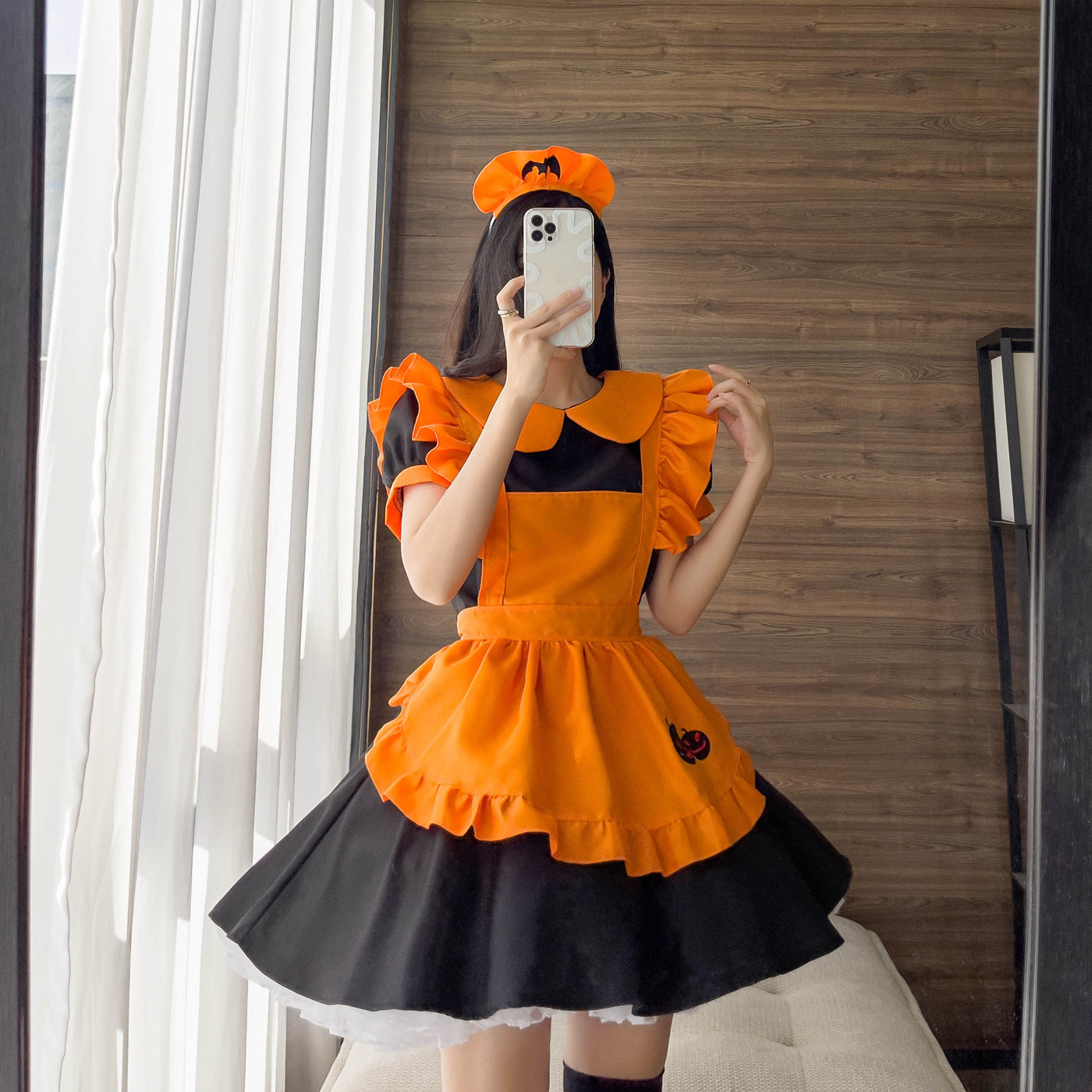 Halloween Embroidered Maid Outfit – Polyester