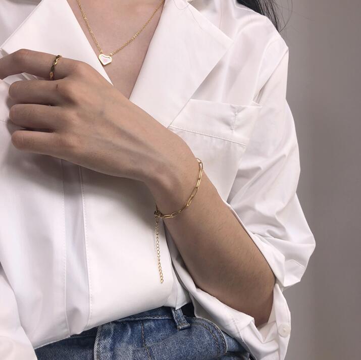 Simple chain chain square brand bracelet