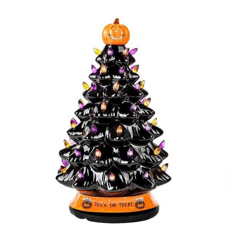 Halloween Glowing Tree Decoration – Light-Up Ornament