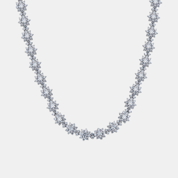 High Carbon Diamond Sunflower Collarbone Chain