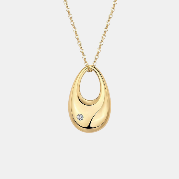 Fashion Moissanite Gold Necklace