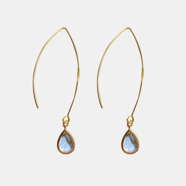 Droplet Moonlight Stone Earrings