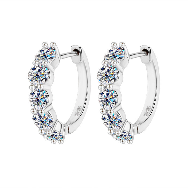 S925 Sterling Silver Moissanite Earrings
