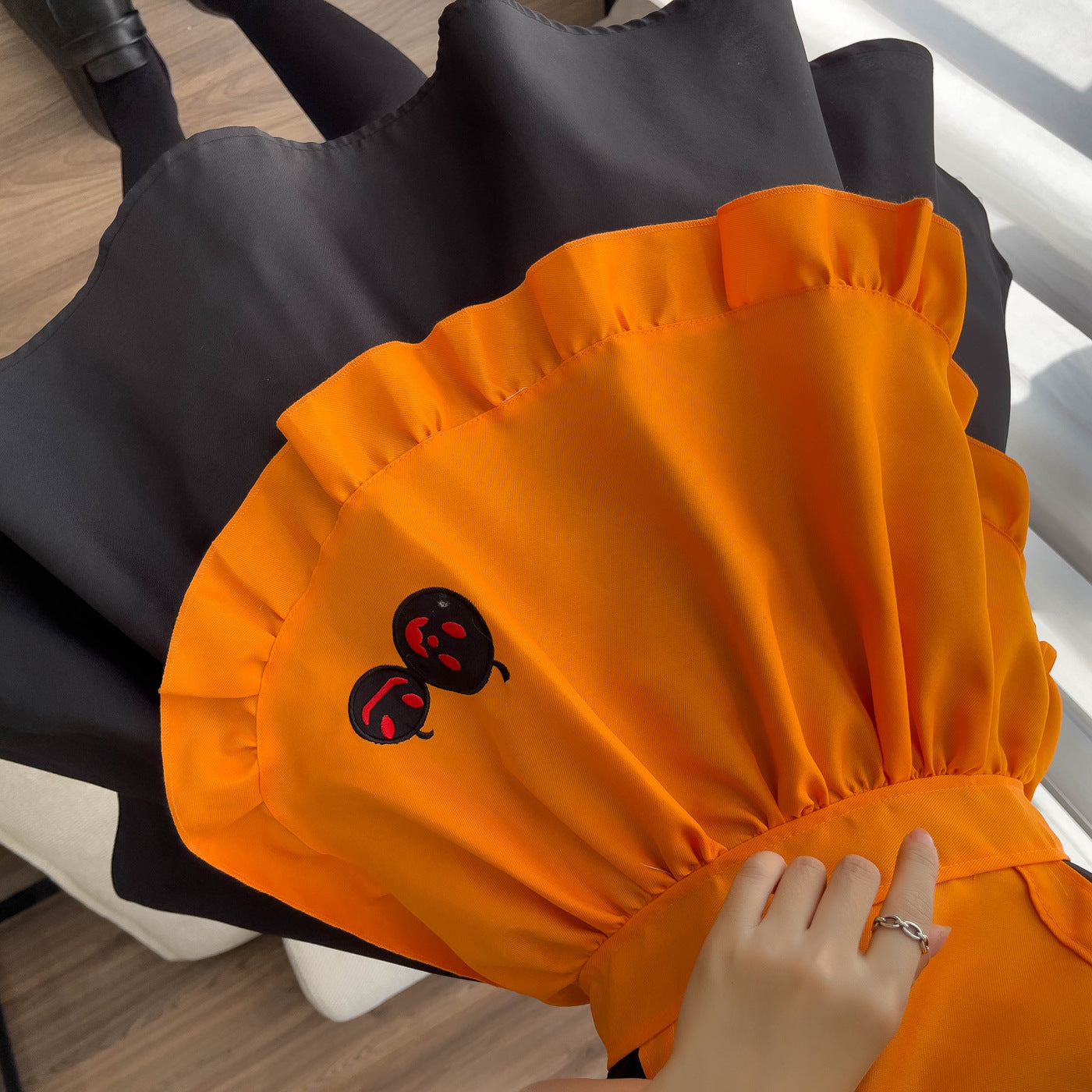 Halloween Embroidered Maid Outfit – Polyester