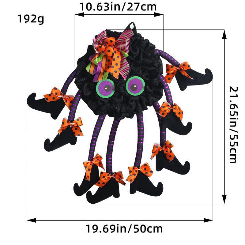 Creative Halloween Spider Door Hanging Wreath