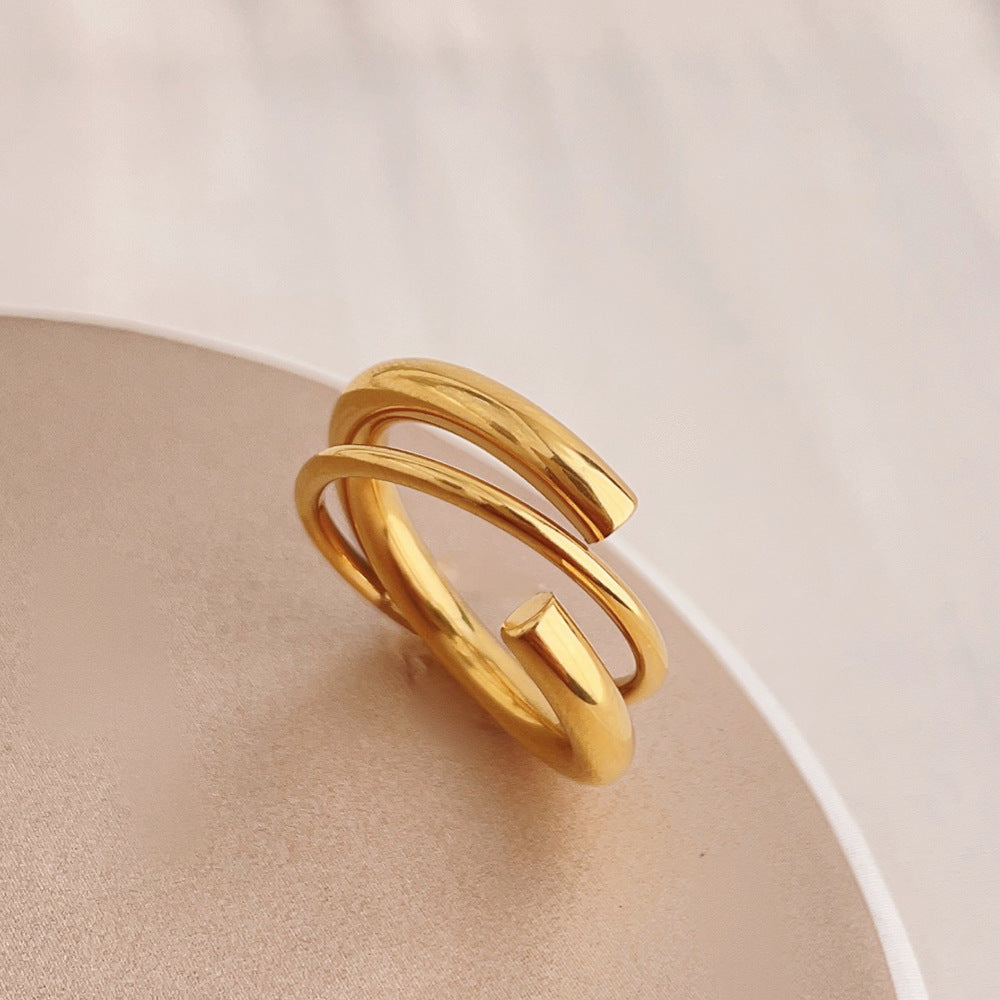 Special Twist Pattern Ring