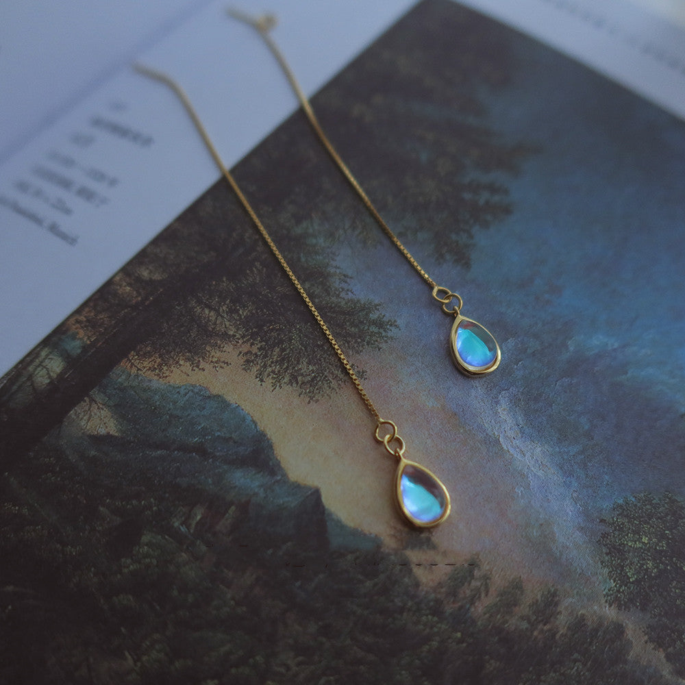 Droplet Moonlight Stone Earrings