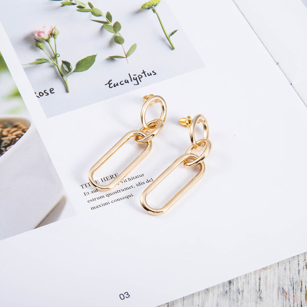 Needle Hoop Earrings
