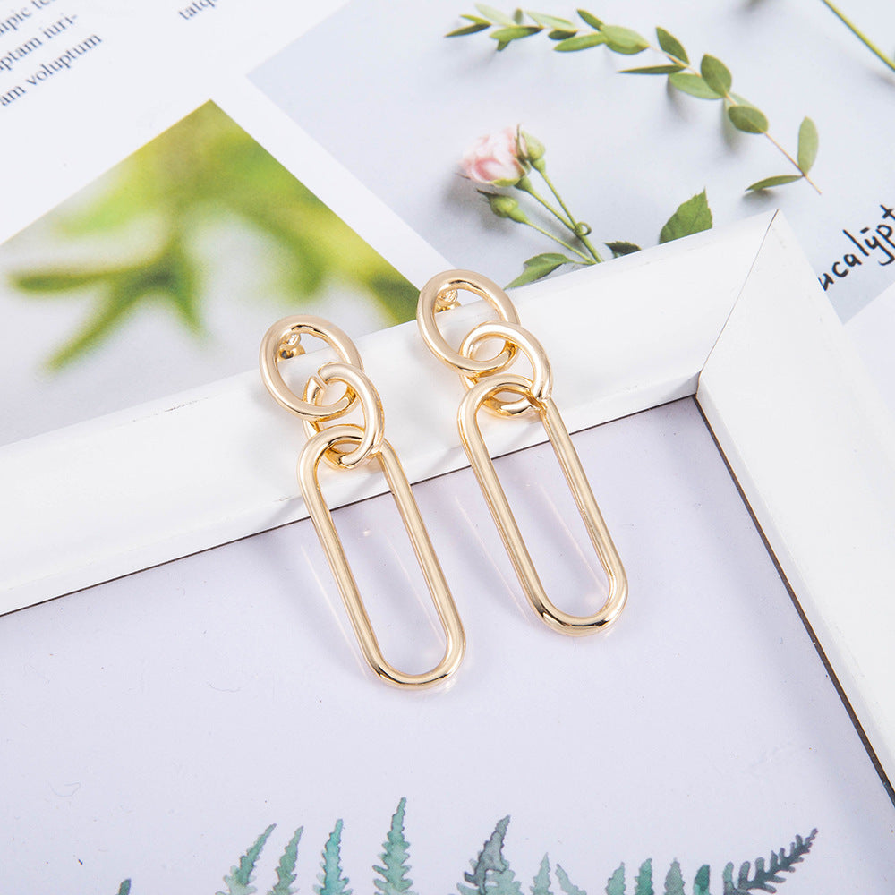 Needle Hoop Earrings