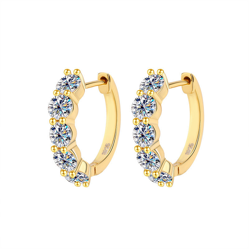 S925 Sterling Silver Moissanite Earrings