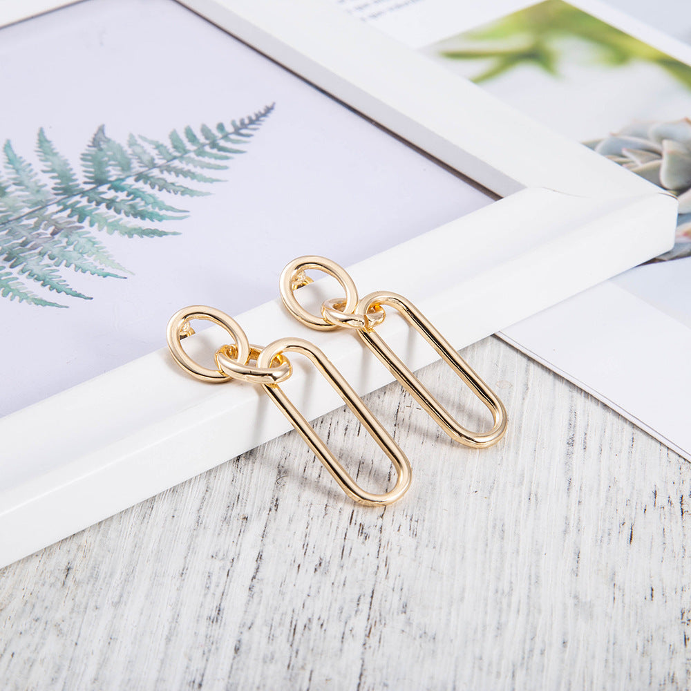 Needle Hoop Earrings