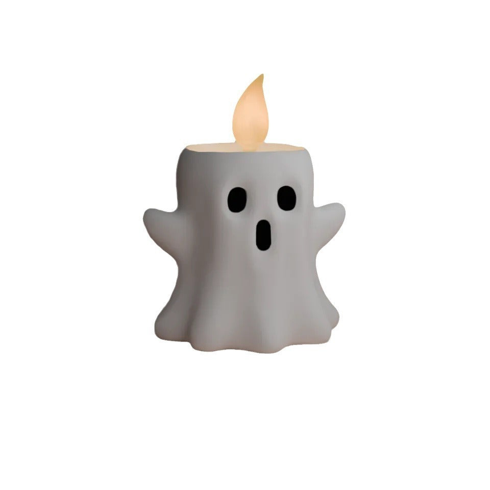Ghost Candlestick – Resin Craft Halloween Decoration