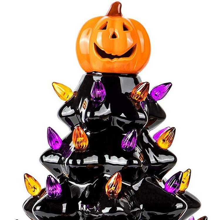 Halloween Glowing Tree Decoration – Light-Up Ornament