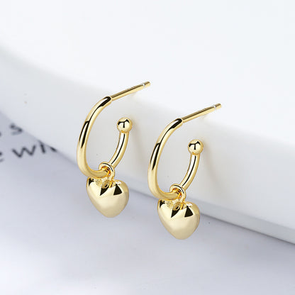 Simple Love Heart Shape Earrings