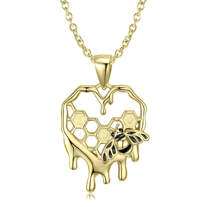 Honeycomb Gold Necklace