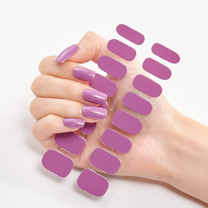 Pure Solid Color Nail Stickers - Salon Nails in Seconds