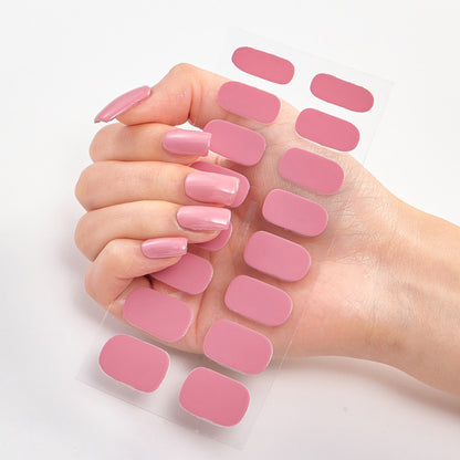 Pure Solid Color Nail Stickers - Salon Nails in Seconds