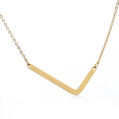 Women's Initial Letter Pendant Necklace