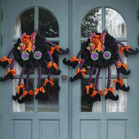 Creative Halloween Spider Door Hanging Wreath