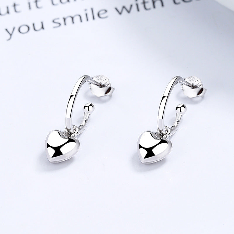 Simple Love Heart Shape Earrings