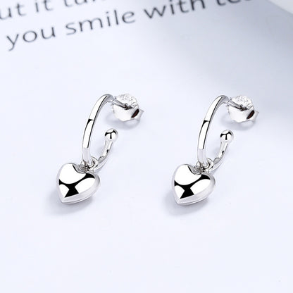 Simple Love Heart Shape Earrings