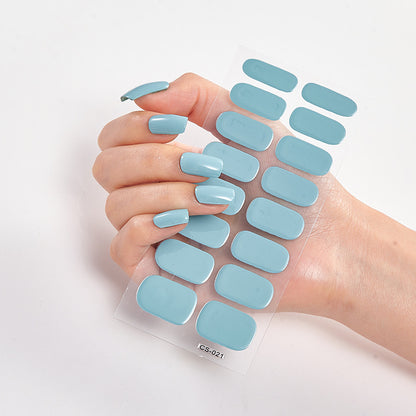 Pure Solid Color Nail Stickers - Salon Nails in Seconds