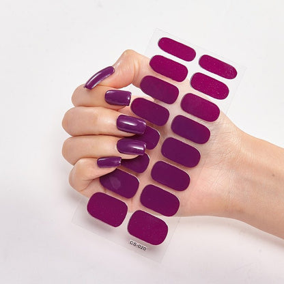 Pure Solid Color Nail Stickers - Salon Nails in Seconds