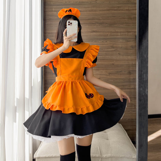 Halloween Embroidered Maid Outfit – Polyester