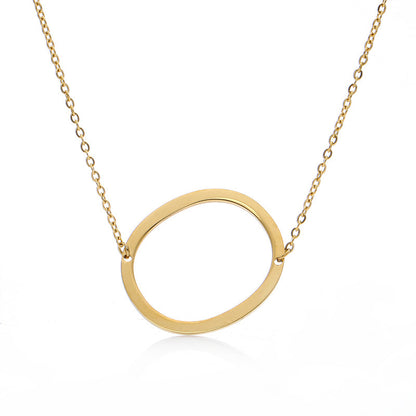 Women's Initial Letter Pendant Necklace