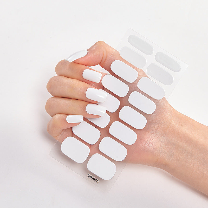 Pure Solid Color Nail Stickers - Salon Nails in Seconds