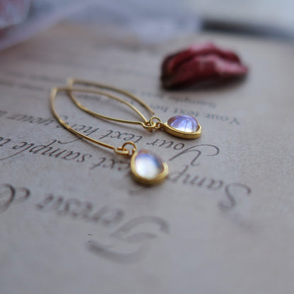 Droplet Moonlight Stone Earrings