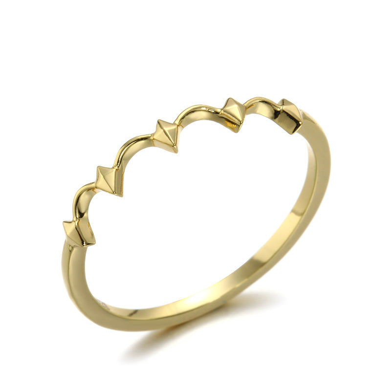 Retro Pearl Crown Ring