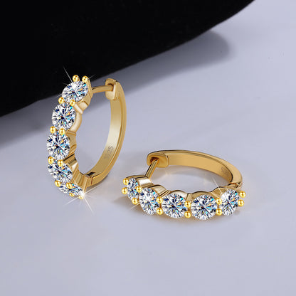 S925 Sterling Silver Moissanite Earrings
