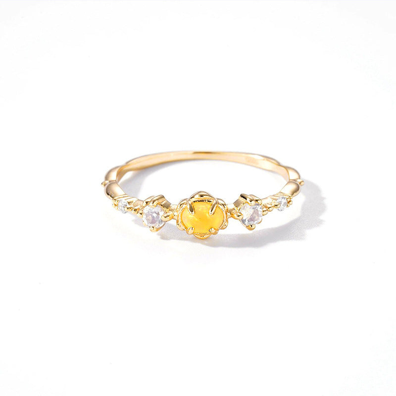 Silver Plated Gold Female Ring