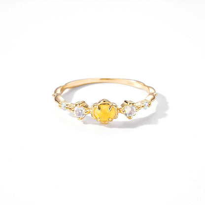 Silver Plated Gold Female Ring