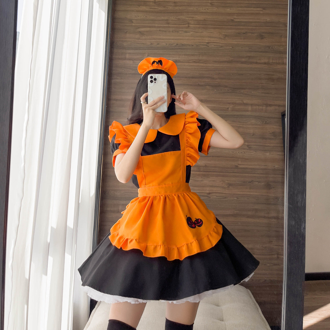 Halloween Embroidered Maid Outfit – Polyester