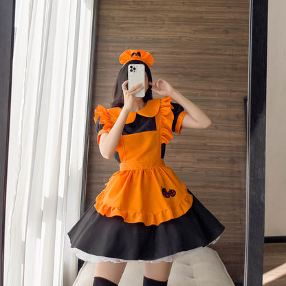 Halloween Embroidered Maid Outfit – Polyester