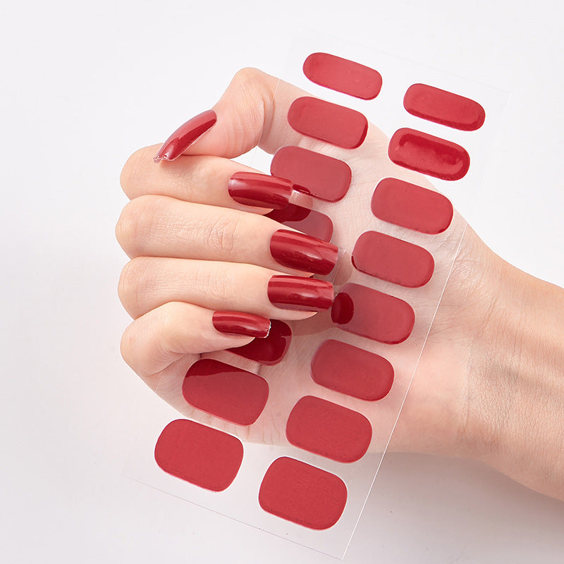 Pure Solid Color Nail Stickers - Salon Nails in Seconds