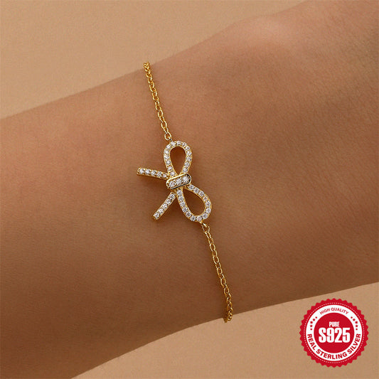 Zircon Bow Bracelet
