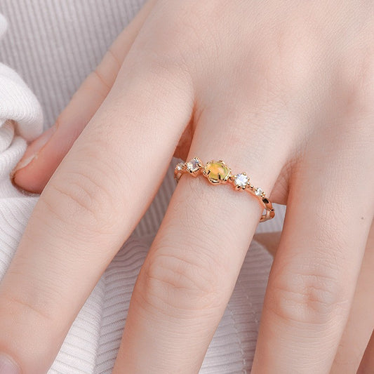 Silver Plated Gold Female Ring