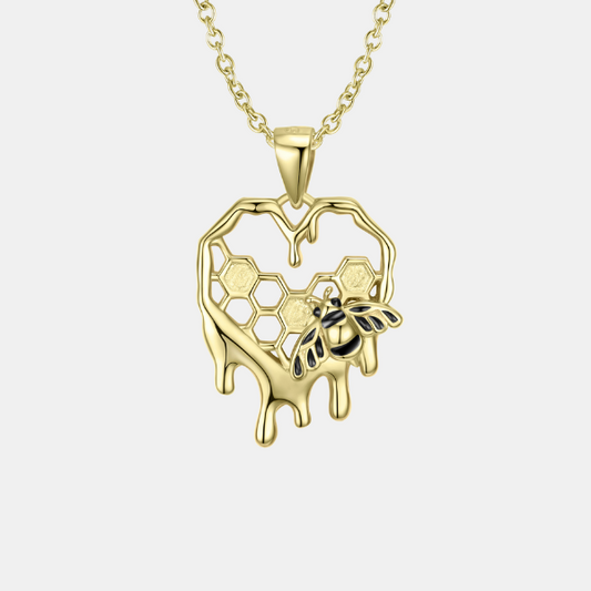 Honeycomb Gold Necklace