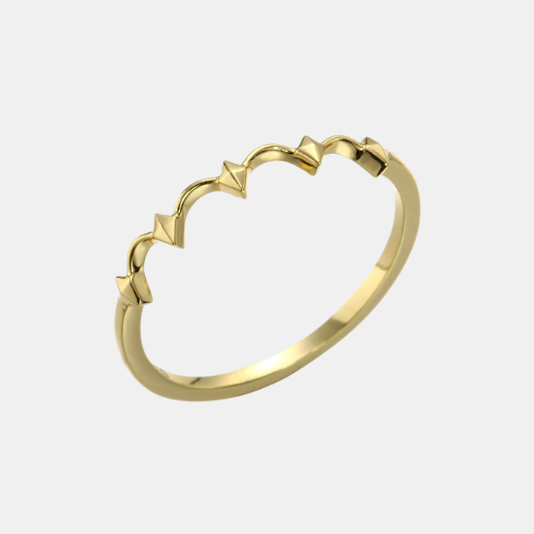 Retro Pearl Crown Ring