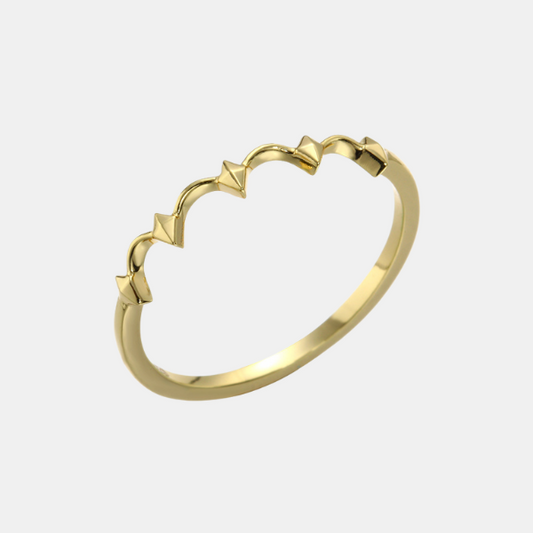 Retro Pearl Crown Ring