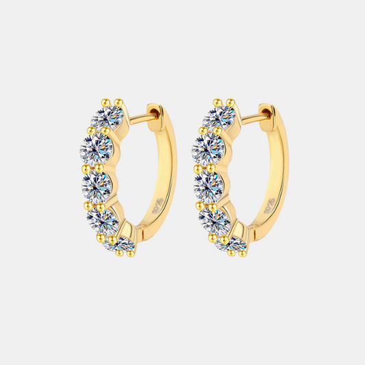 S925 Sterling Silver Moissanite Earrings